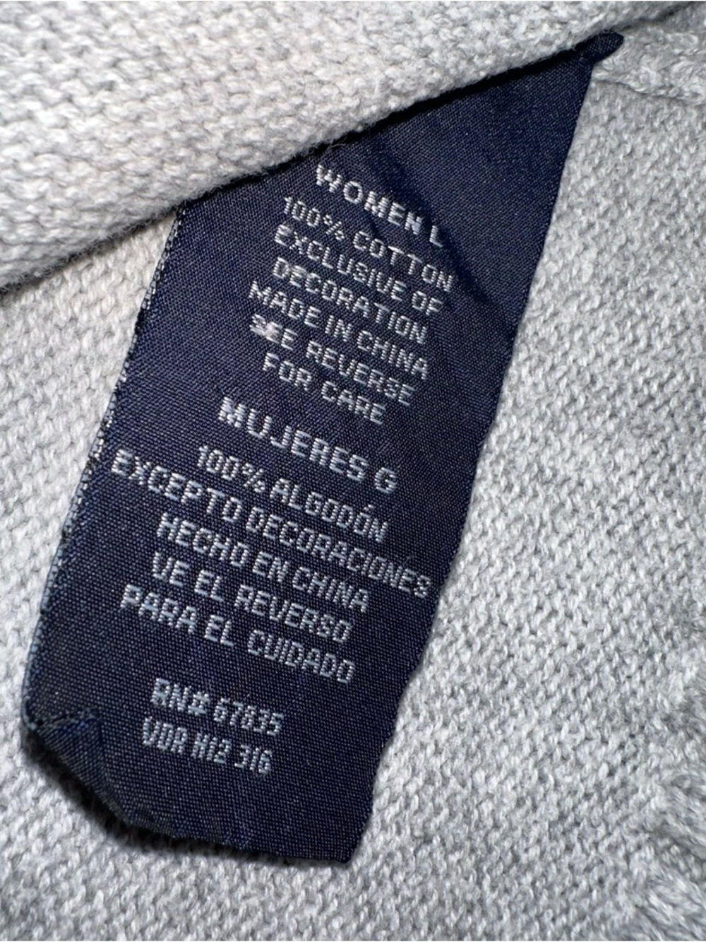 Nautica Women's Grey Cowl Turtleneck Sweater - Classic Cozy Fit Size: Large - Picture 4 of 6